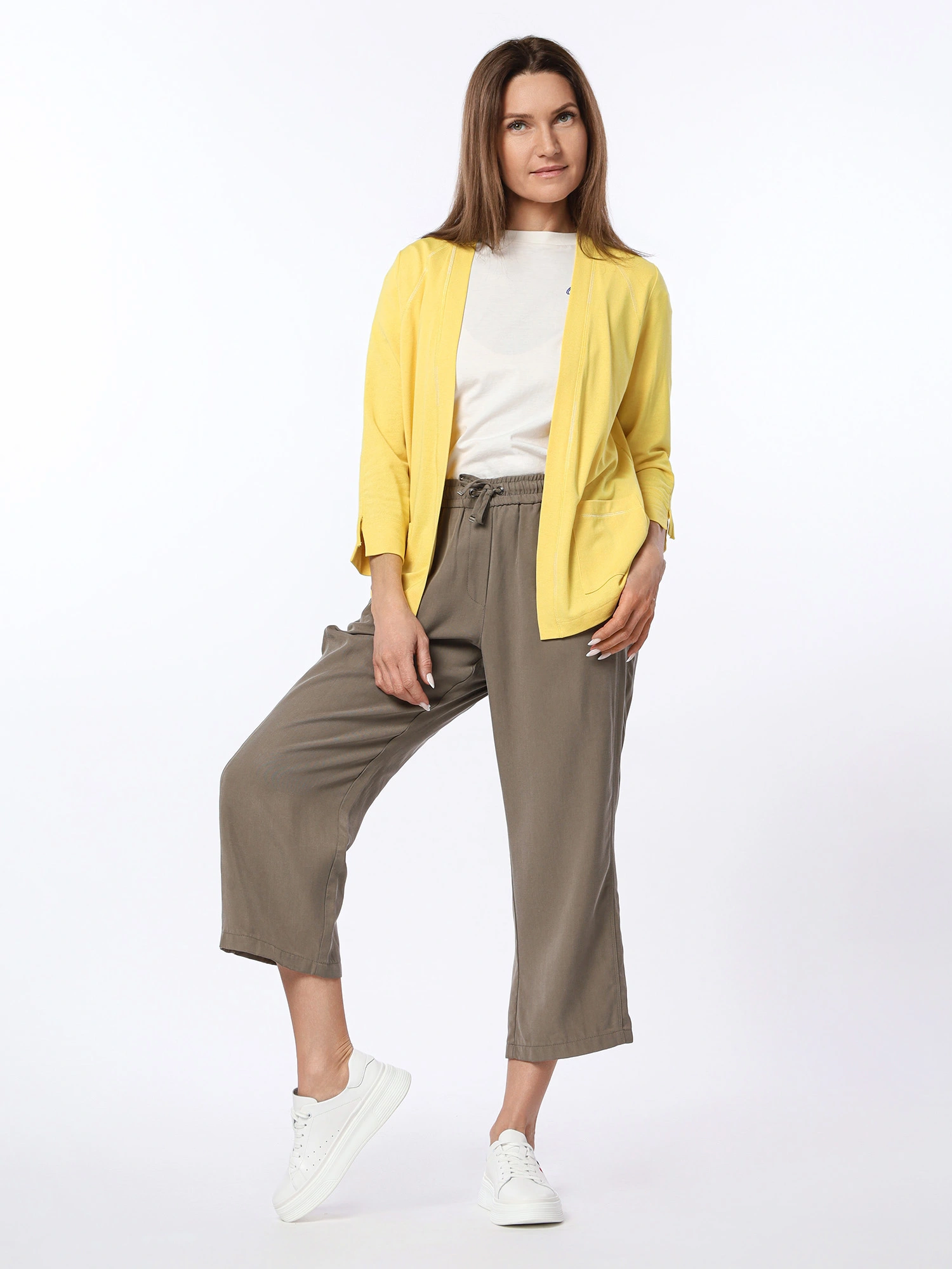 Кардиган открытый свободного кроя 